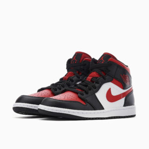 AIR JORDAN 1 MID BLACK RED 554724-079