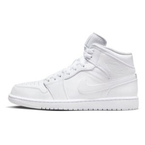 AIR JORDAN 1 MID TRIPLE WHITE 554724-136