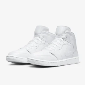 AIR JORDAN 1 MID TRIPLE WHITE DV0991-111