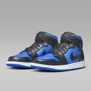 AIR JORDAN 1 MID BLACK ROYAL BLUE BQ8426-042